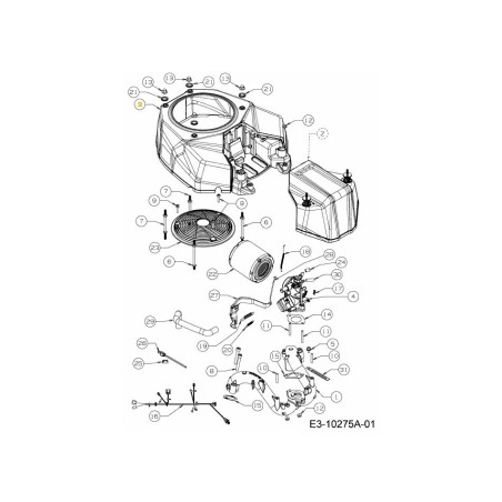 Abdeckungsbaugruppe 631-05532 Original montiert | Newgardenstore.eu