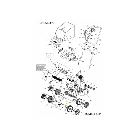 Vorderachse - Drehpunkt 638-05004 Original MTD | Newgardenstore.eu