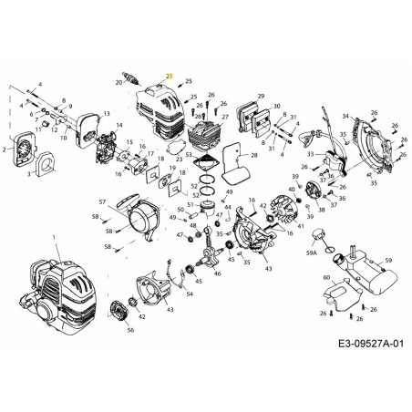 Zylinderdeckel 092.63.739 Original MTD | Newgardenstore.eu