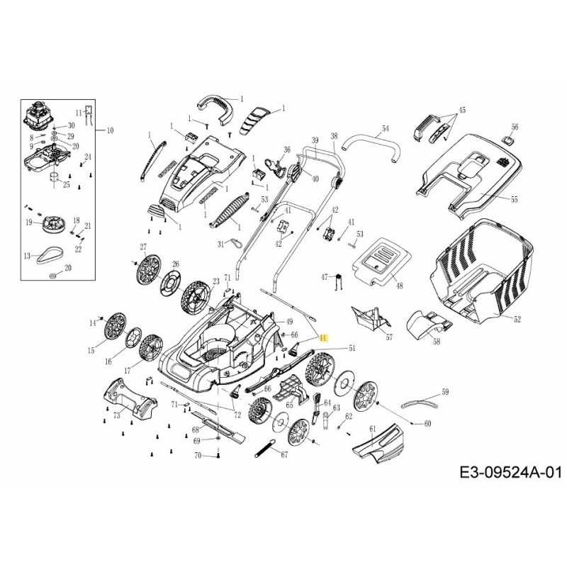 REAR AXLE CPL. 092.64.540 ORIGINAL MTD