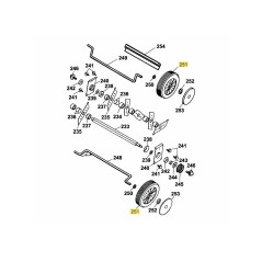 WHEEL 200 MM DIA. 3630058 ORIGINAL MTD | Newgardenstore.eu