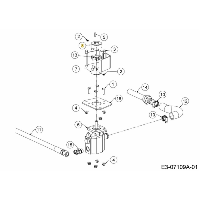ACCOPPIAMENTO SPACCALEGNA 718-04395 ORIGINALE MTD