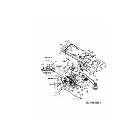 POLEA: ENTRADA: 4.13 DIÁMETRO 756-04308 ORIGINAL MTD | Newgardenstore.eu