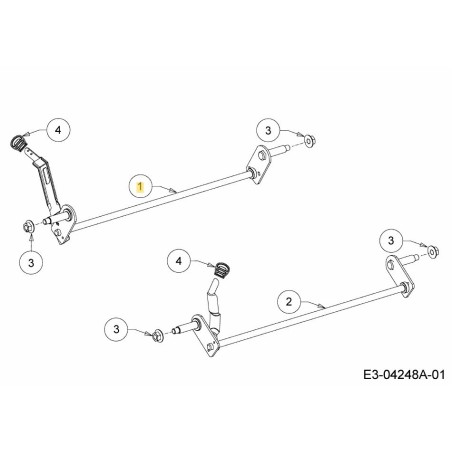 ASSALE POSTERIORE 611-04142A ORIGINALE MTD | Newgardenstore.eu