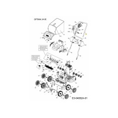 Maniglia superiore 749-05180 ORIGINALE MTD