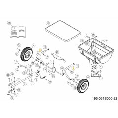 TUBO DE CHASIS AF-28299BL3 ORIGINAL MTD | Newgardenstore.eu