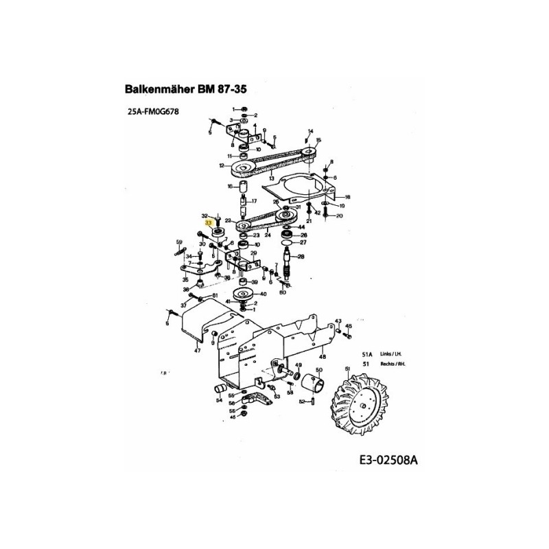 Riemenscheibe-Umlenkrolle-Flach 092.48.817 Original MTD