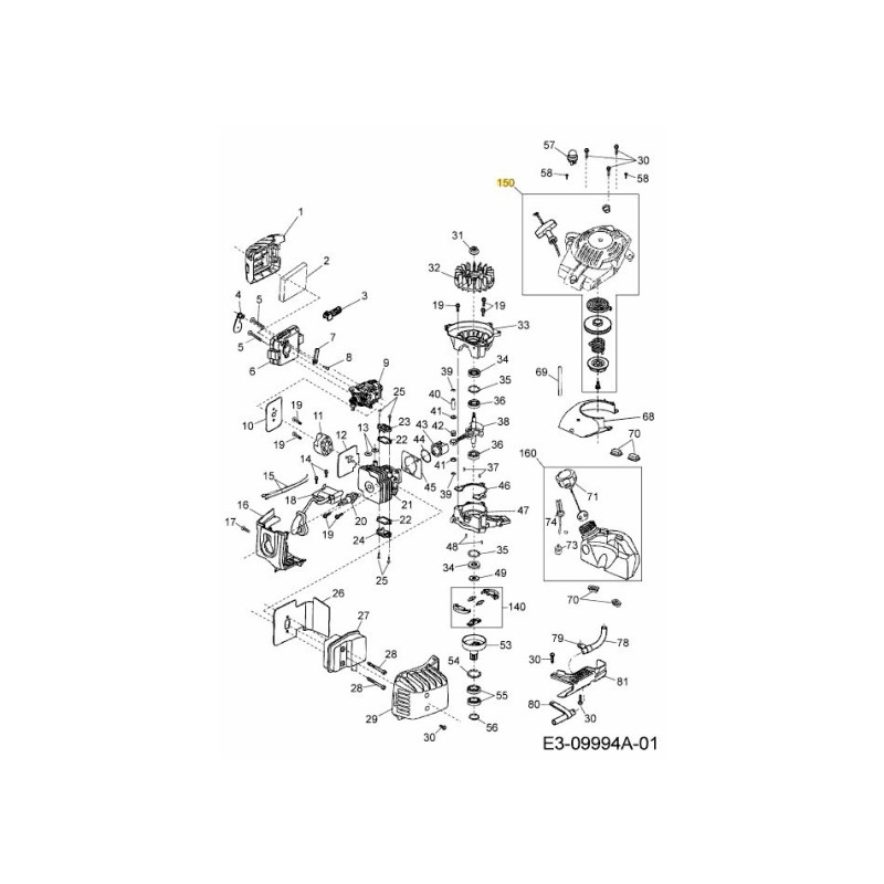 Anlasserbaugruppe elektrisch 092.63.884 Original MTD