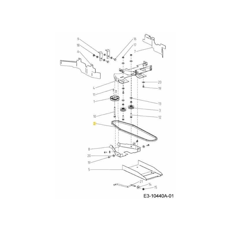 Keilriemen 092.68.033 ORIGINAL MTD