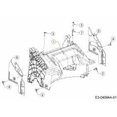 Rear Cover Wolf Red 731-09744 ORIGINAL MTD | Newgardenstore.eu