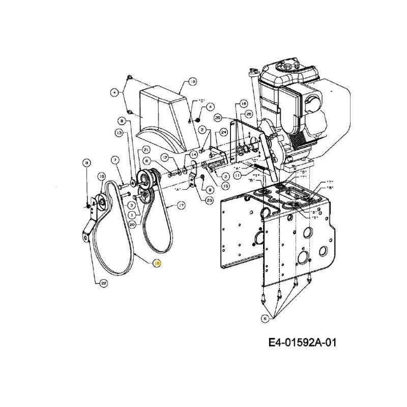 BELT-V 1/2 X 42.0 754-04131 ORIGINAL MTD BELT-V 1/2 X 42.0 754-04131 ORIGINAL MTD