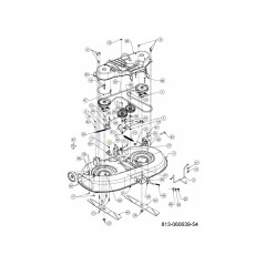 SUPPORT DE PONT DE FER 683-06474637 ORIGINAL MTD | Newgardenstore.eu