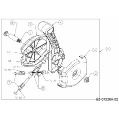 2-WAY CABLE CHUTE 746-04722 ORIGINAL MTD | Newgardenstore.eu