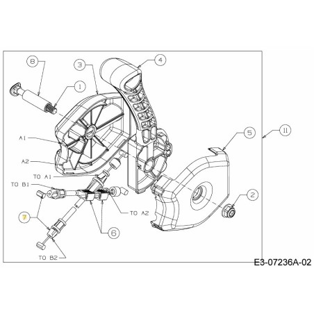 2-Wege-Kabelrutsche 746-04722 Original MTD | Newgardenstore.eu