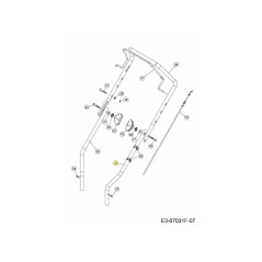 TUBO DE COLUMNA IZQUIERDO 749-05519637 ORIGINAL MTD | Newgardenstore.eu