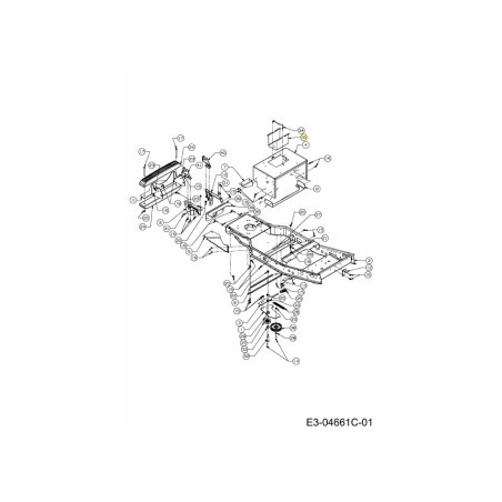 Support de batterie 783-0349637 ORIGINAL MTD | Newgardenstore.eu