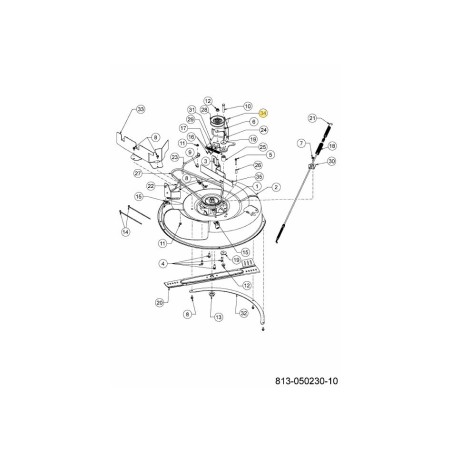 Abdeckung Umlenkrolle 783-08224637 Original MTD | Newgardenstore.eu