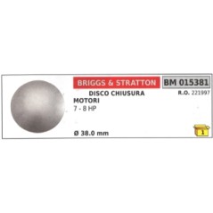 Disco chiusura BRIGGS & STRATTON trattorino rasaerba 7 - 8 HP Ø 38,0 mm 221997 | Newgardenstore.eu