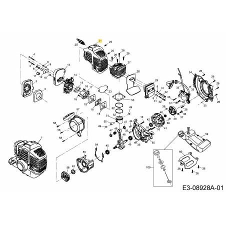 Zylinderdeckel 092.63.527 Original MTD | Newgardenstore.eu