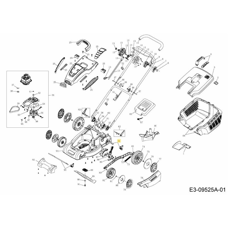 REAR AXLE CPL. 092.64.546 ORIGINAL MTD