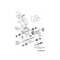 FRONT AXLE 638-05005 ORIGINAL MTD