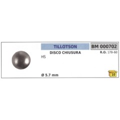 Disco chiusura TILLOTSON motosega HS Ã˜ esterno 5,7 mm 179-60 | Newgardenstore.eu