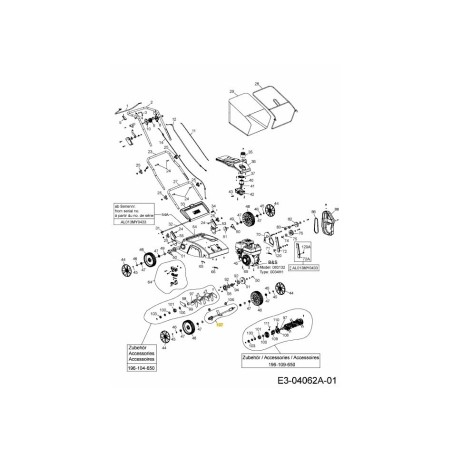 ASSALE ANTERIORE 638-05006 ORIGINALE MTD | Newgardenstore.eu