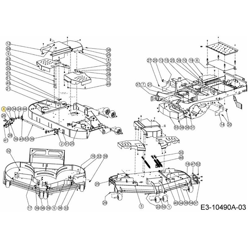 SUPPORT DE STABILISATEUR 680-00654ACY ORIGINAL MTD