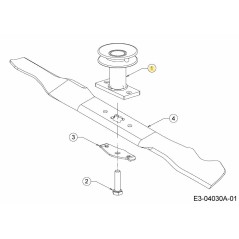 PULEGGIA-TRASMISSIONE 25MM VAR. 687-02528 ORIGINALE MTD | Newgardenstore.eu