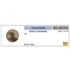 Disco chiusura TILLOTSON motosega HS Ø esterno 8,7 mm 179-59 | Newgardenstore.eu