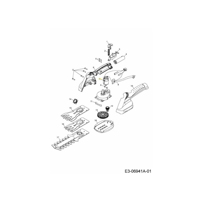 MOTORE ELETTRICO 20,5 W 7266041 ORIGINALE MTD