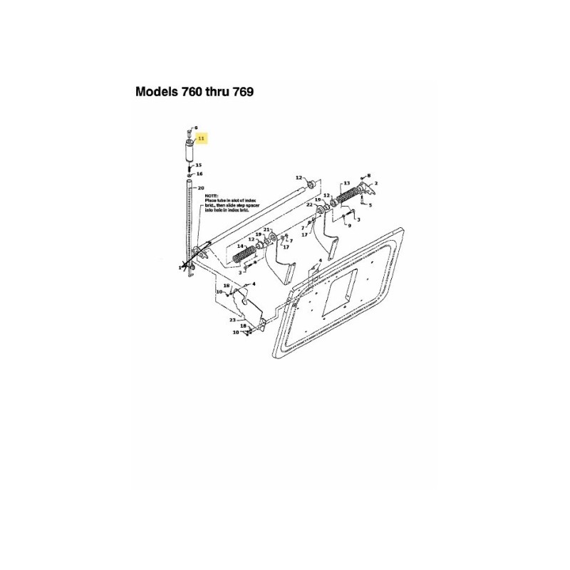 POIGNÉE : HNDL : LEVAGE DE PLATEAU 731-3158 ORIGINAL MTD