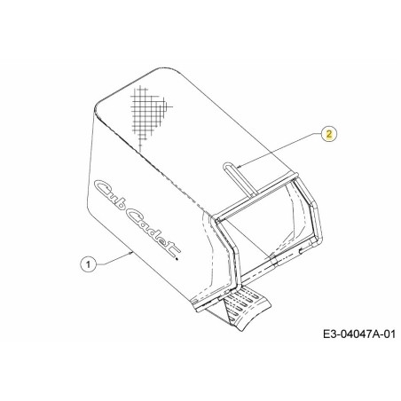 BOLSA PARA CÉSPED CON MARCO 747-05362A-S ORIGINAL MTD | Newgardenstore.eu