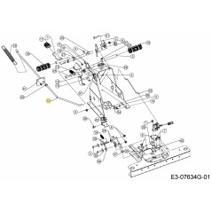 Bremsgestänge, Druckknopf 747-06996, Original MTD