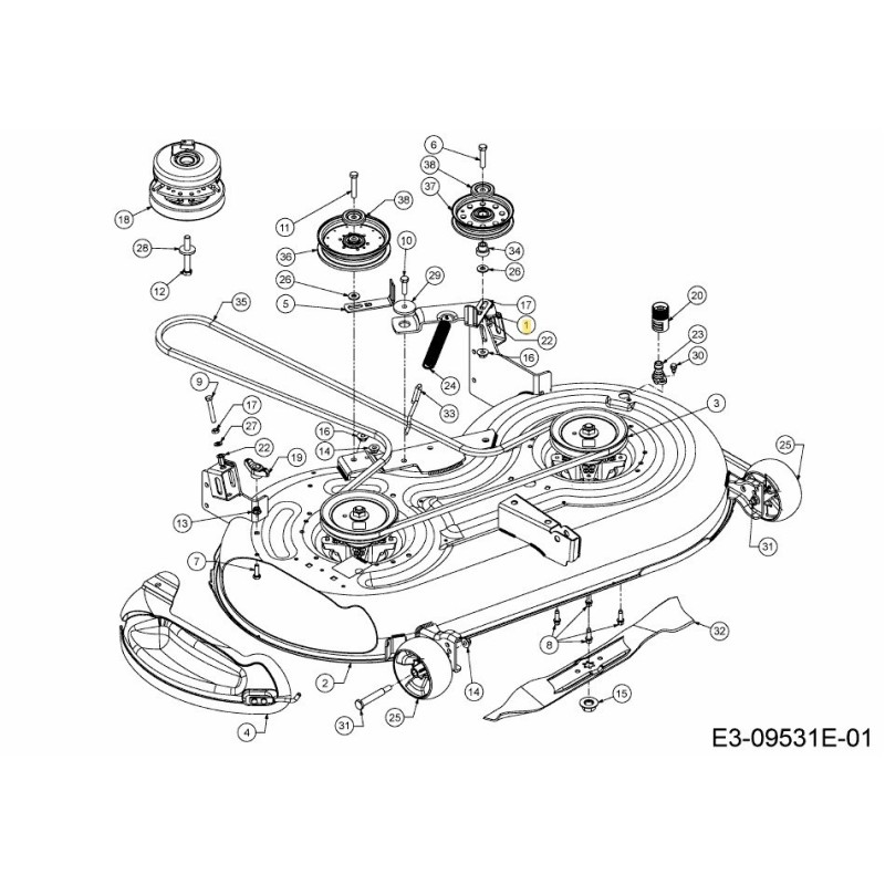 BRACKET IDLER PIVOT 603-06259A ORIGINAL MTD