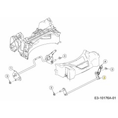 FRONT AXLE 611-05022 ORIGINAL MTD