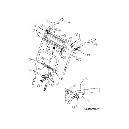 BLOQUEO DE EMBRAGUE IZQUIERDO 631-04133A ORIGINAL MTD | Newgardenstore.eu