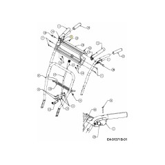 VERROU D'EMBRAYAGE CÔTÉ DROIT 631-04134B ORIGINAL MTD | Newgardenstore.eu