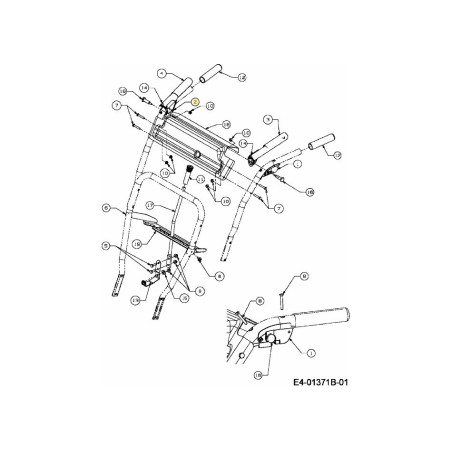VERROU D'EMBRAYAGE CÔTÉ DROIT 631-04134B ORIGINAL MTD | Newgardenstore.eu