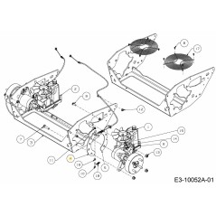 SOPORTE DE RESORTE DE FRENO 703-09657A-S ORIGINAL MTD | Newgardenstore.eu