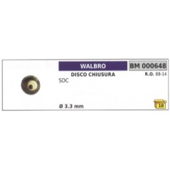 Disco chiusura WALBRO motosega SDC Ø 3,3 mm 88-14 | Newgardenstore.eu