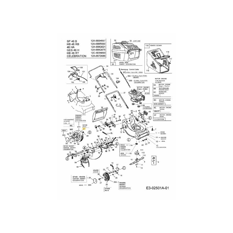 WHL COMPL 8x2 LINK BLK PL 734-1979 ORIGINALE MTD
