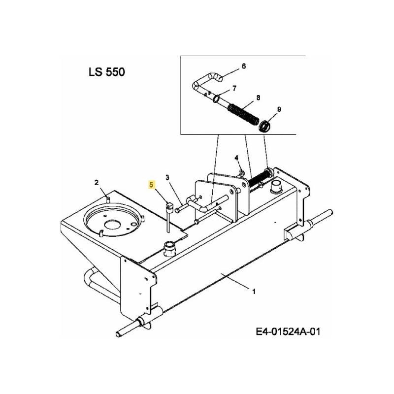 TUBO DI TAPPO 737-0348A ORIGINALE MTD