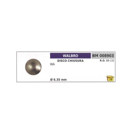 WALBRO Arretierscheibe WALBRO Kettensäge WA Ø 6,35 mm 88-110 | Newgardenstore.eu