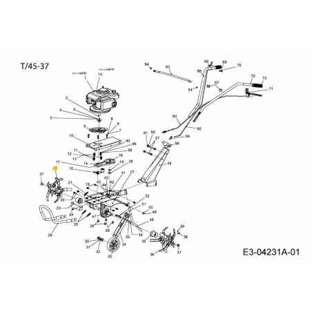 2-4 GRUPPO LAMA DESTRA. 092.65.021 ORIGINALE MTD | Newgardenstore.eu