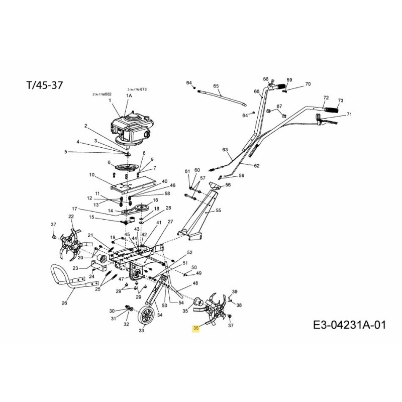2-4 GRUPPO LAMA SINISTRA. 092.65.035 ORIGINALE MTD