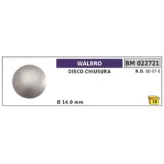 Disco chiusura WALBRO Ø 14,0 mm 88-97-8 | Newgardenstore.eu