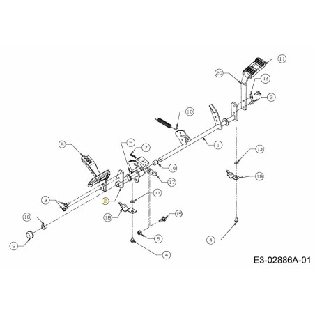 BRKT ASM:PÉDALE:HYDR:NON CUB GT 683-04621 ORIGINAL MTD | Newgardenstore.eu