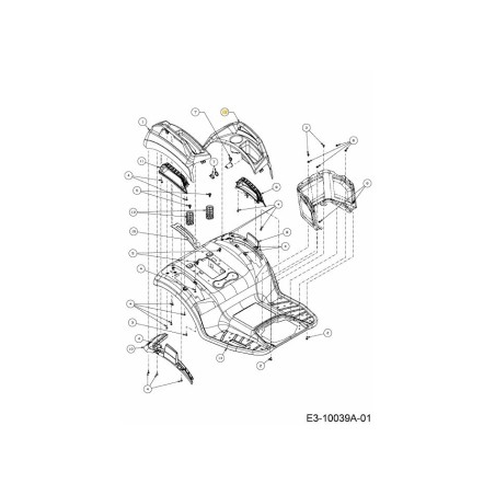 CVR LH GT UPR CHARGER 731-12519 ORIGINALE MTD | Newgardenstore.eu