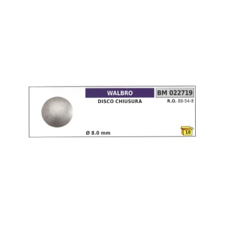 WALBRO locking disc Ø 8.0 mm 88-54-8 | Newgardenstore.eu